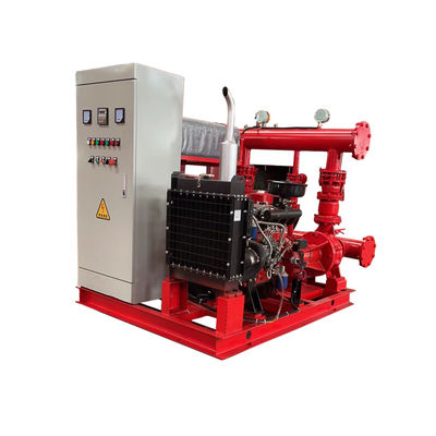 1000GPM 10Bar 비상 화재 물 펌프 시스템 디젤 연료 2950RPM